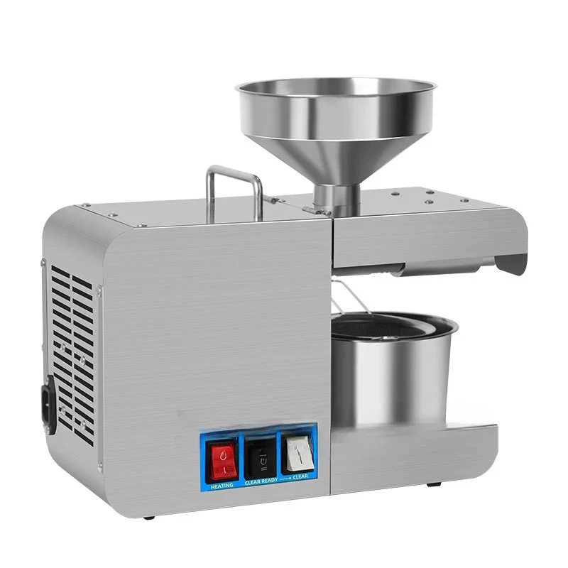 For Oil Press Olive Machine Seeds Sunflower Peanuts Extractor Home Stainless Steel Cold  Squeezer Extraction Machine