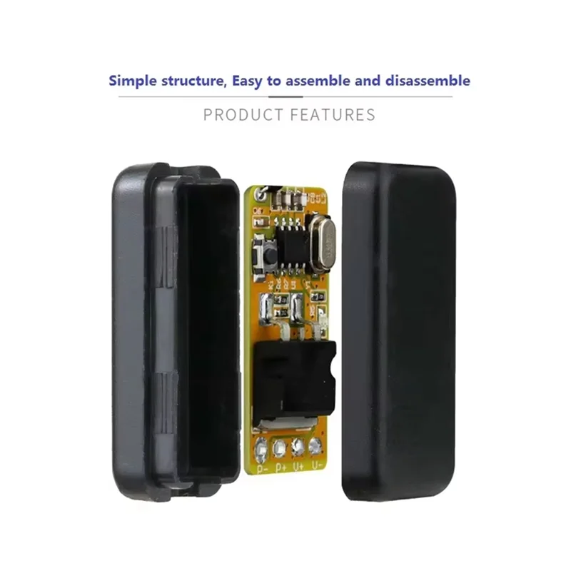 ABGR-433 МГц 1-канальный водонепроницаемый RF пульт дистанционного управления с задержкой для светодиодного освещения гаража, умного дома