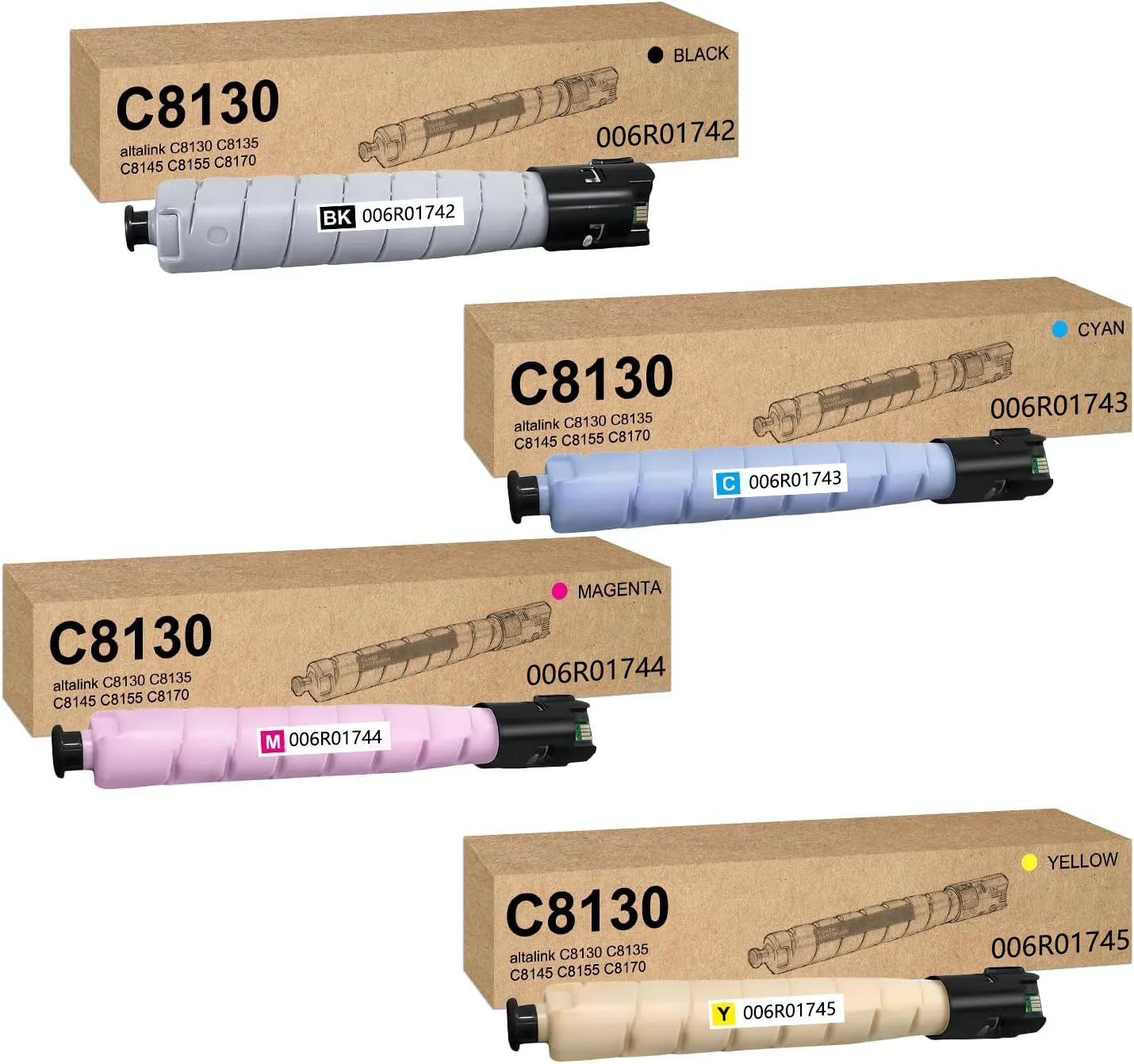 1PCS For Xerox AltaLink C8135 C8130 C8145 C8155 C8170 Toner Cartridge 006R01742 006R01743 006R01744 006R01745