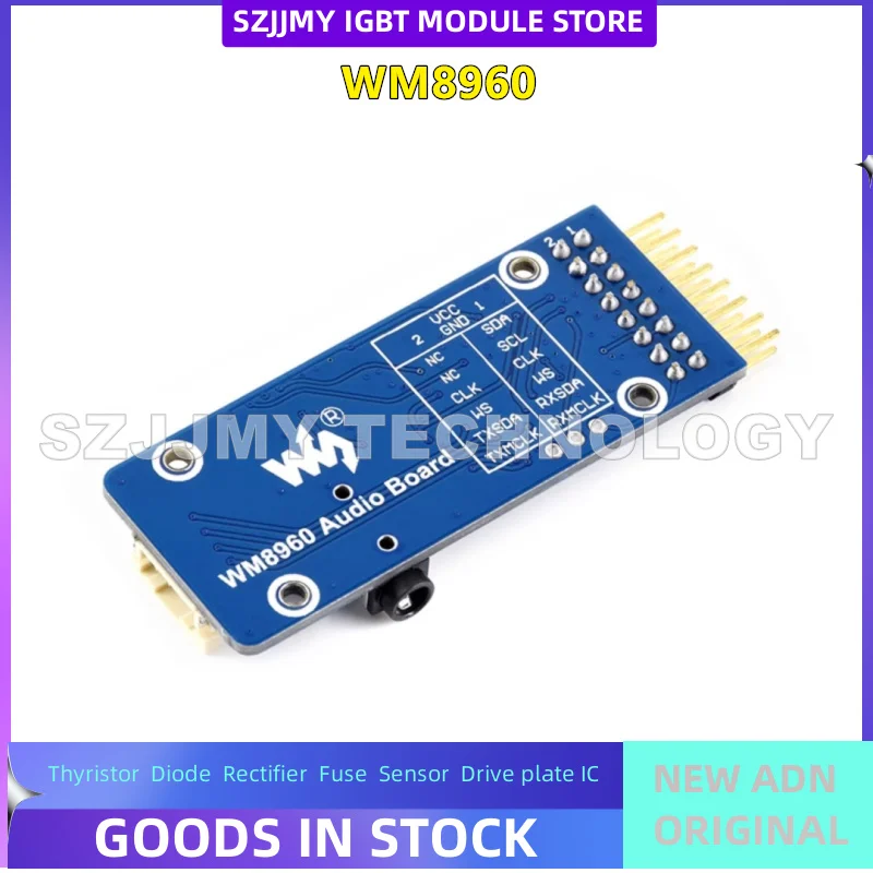 WM8960 audio codec module stereo playback recording I2C interface supports STM32