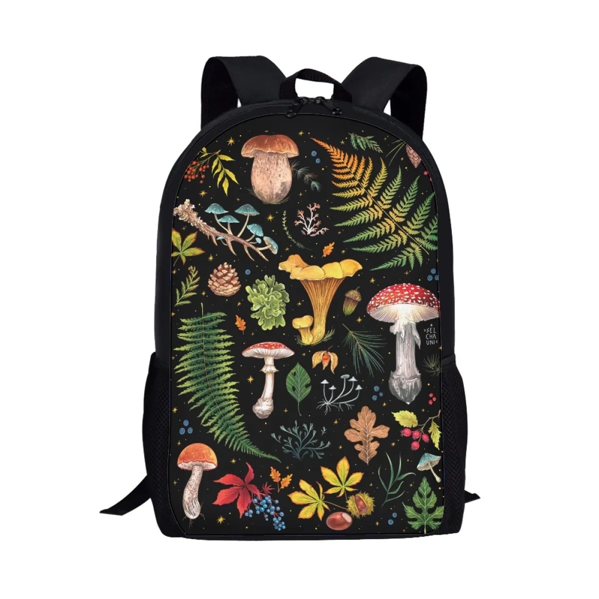 Mochila para mujer con estampado 3D de setas, mochila para adolescentes y niñas, mochila para ordenador portátil, bolsas de libros informales, mochila para estudiantes universitarios