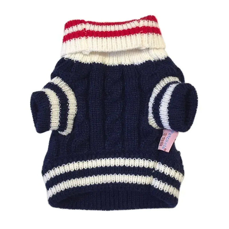 Small Dog Cat Knited Sweater Jumper with Bow Design Puppy Hoodie Winter Warm Clothes Apparel