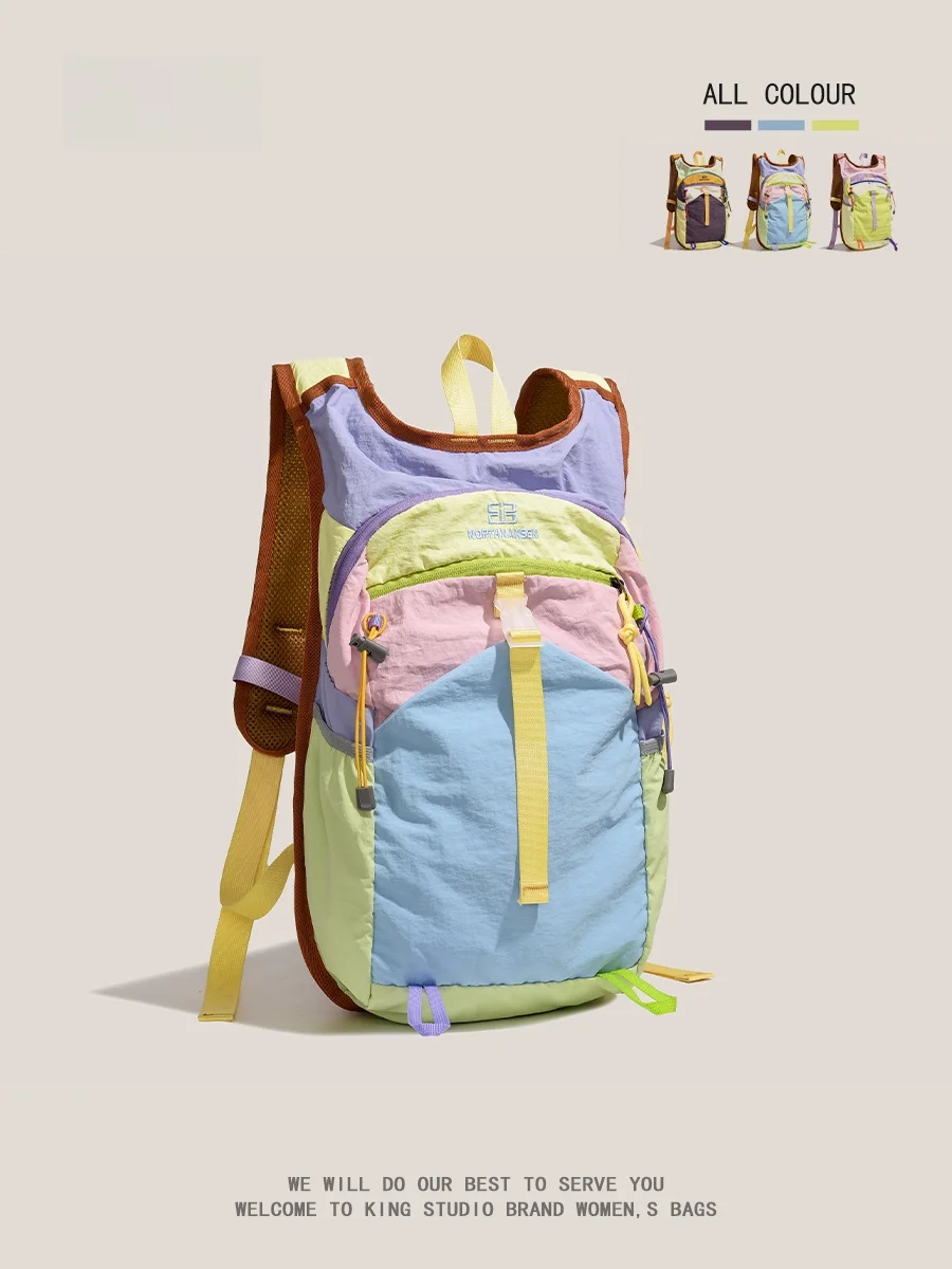 Large Capacity Outdoor Cycling Backpack Unisex Travel Bag Durable Soft Material Multiple Compartments Fitness Hiking Ready