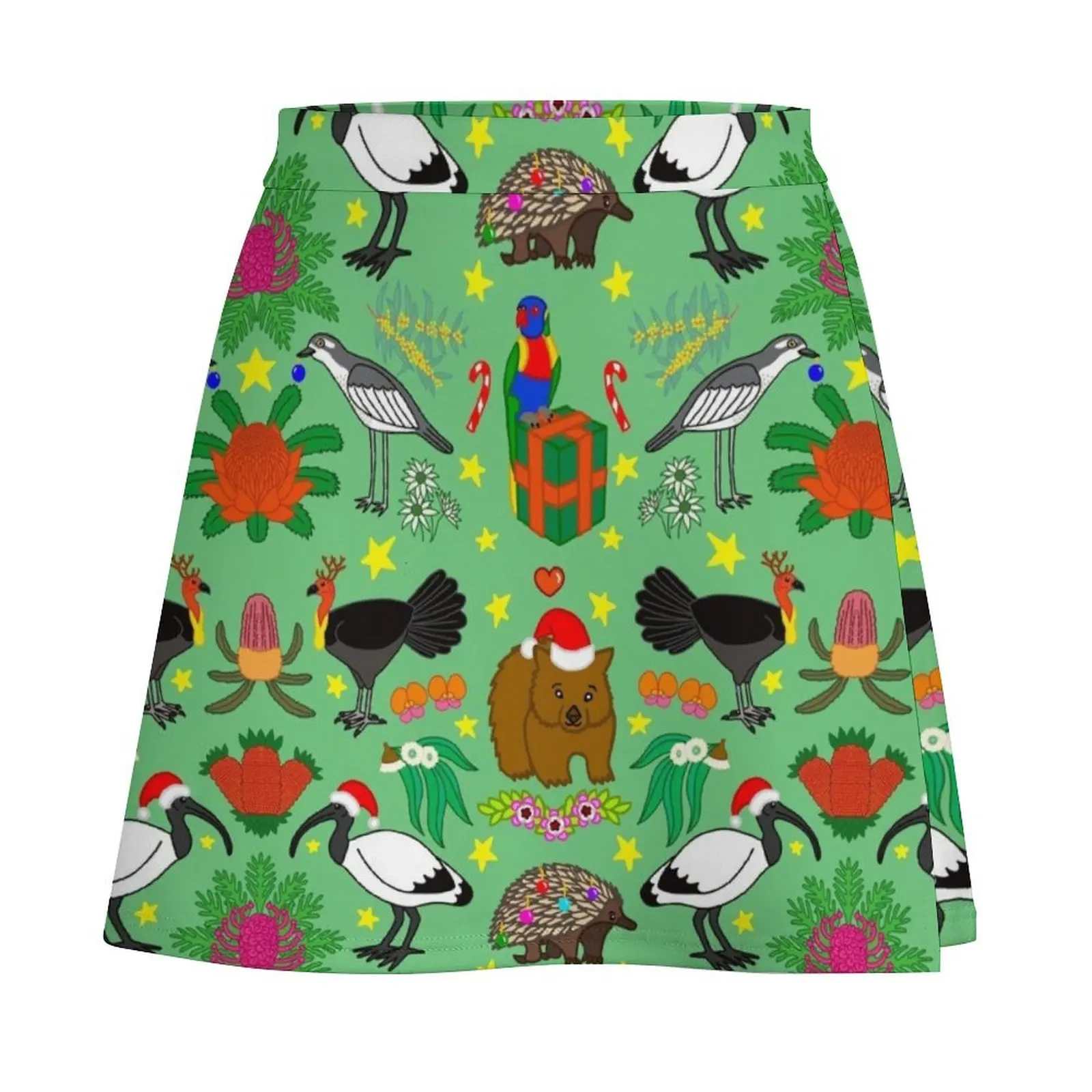 Aussie Christmas Mini Skirt summer clothes Woman skirt Women clothing luxury women's skirt