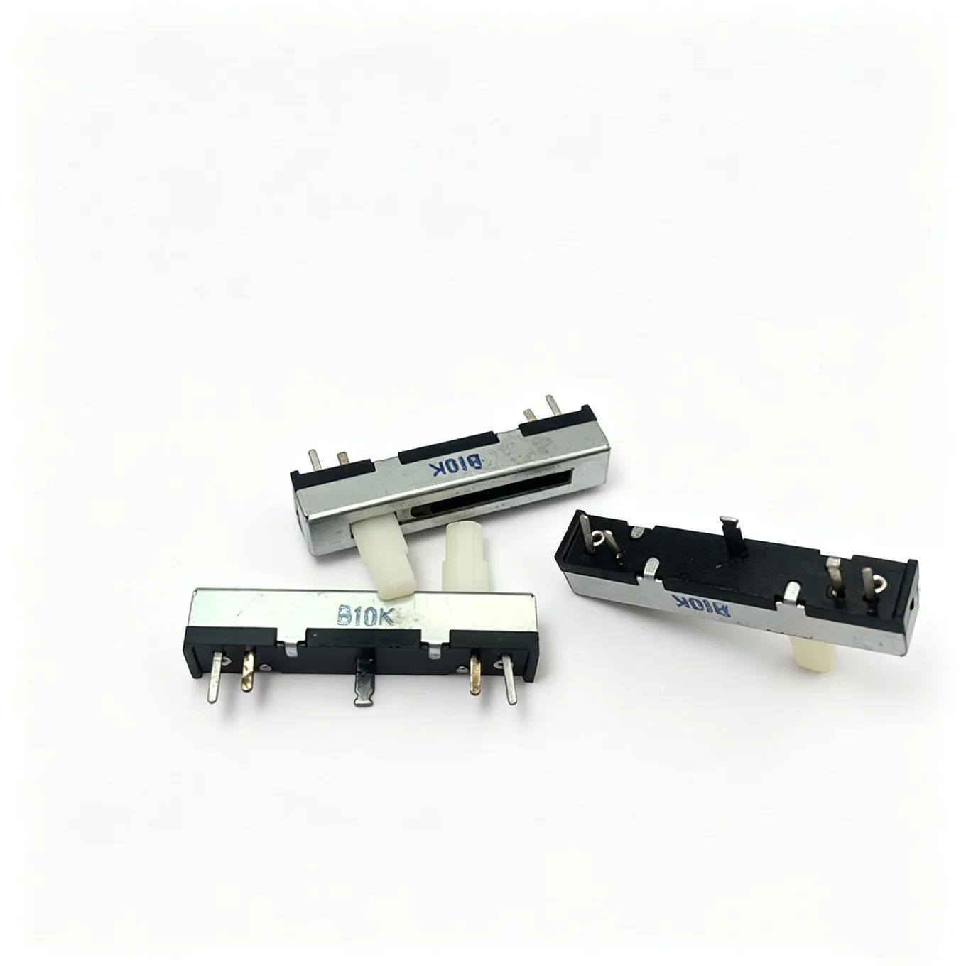 Original New 100% SL-20N 35MM Single Pusher Microphone Potentiometer B10K White Handle Length 10MMC (SWITCH)