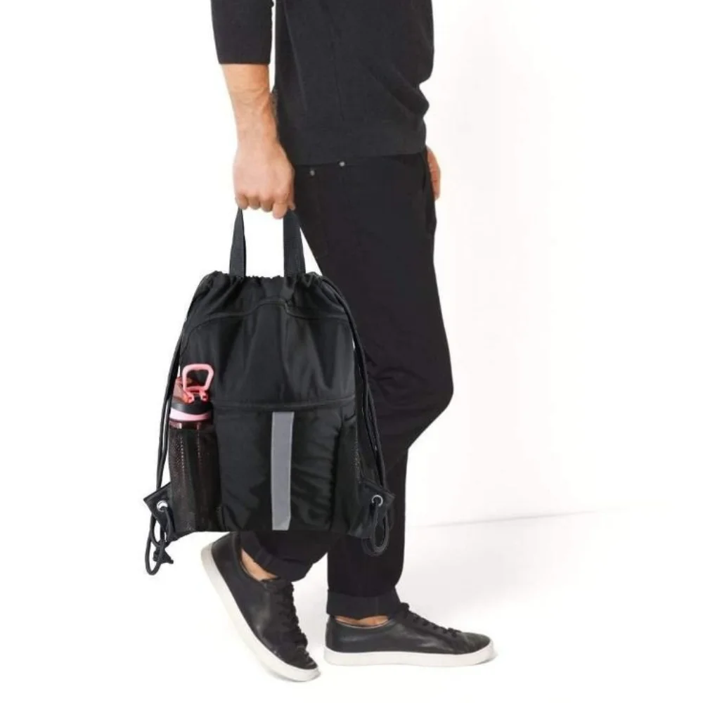 

Nylon Sport Gym Bag Large Capacity Multifunctional Outdoor Foldable Backpack Adjustable Straps Ultralight