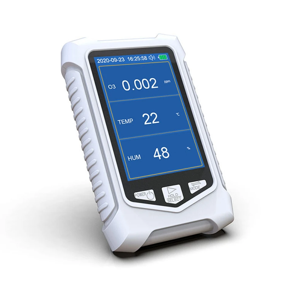 Medidor de ozônio inteligente multifuncional Analisador portátil O3 Sensor detector de gás Monitor de poluição da qualidade do ar