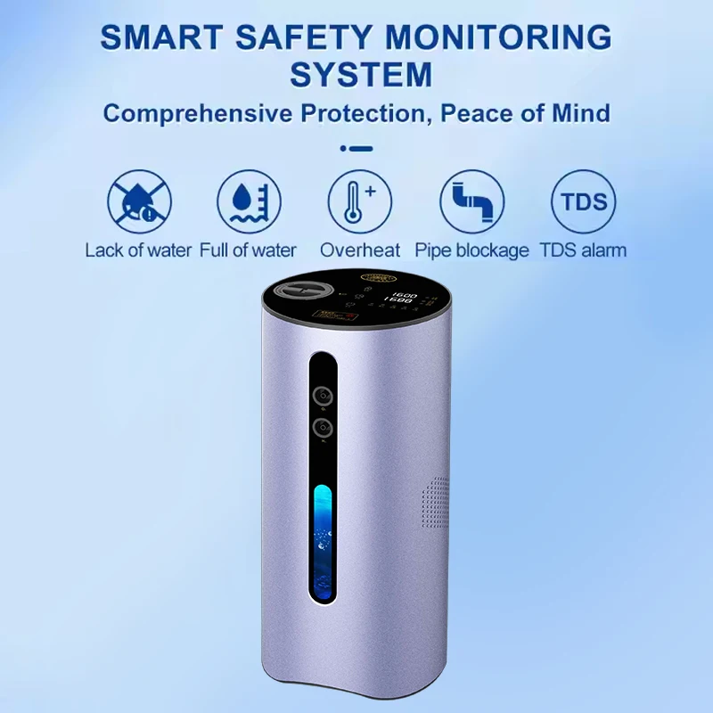 Generatore di idrogeno 500ml/1000ml/1350ml/min Idrogeno Ossigeno Macchina per inalazione Terapia 99.99% Purezza Idrogeno Inalatore Macchina