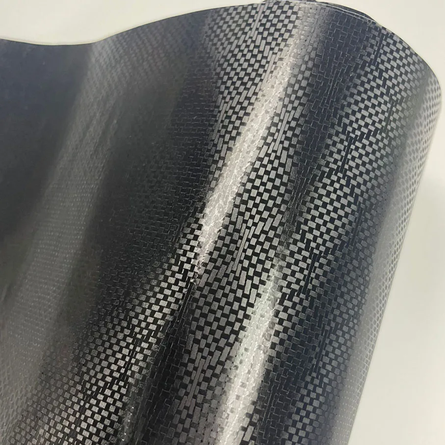 

New Arrival Premium Honeycomb Black Carbon Vinyl Car Wrap Film With Air Release Like 3M Quality Initial Low Tack Glue