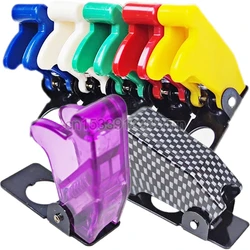 1Pcs Illuminated LED Toggle Switch's Safety Aircraft Flip Up Cover Guard Auto Car Boat Truck Carbon Fibre Red Blue Green Yellow