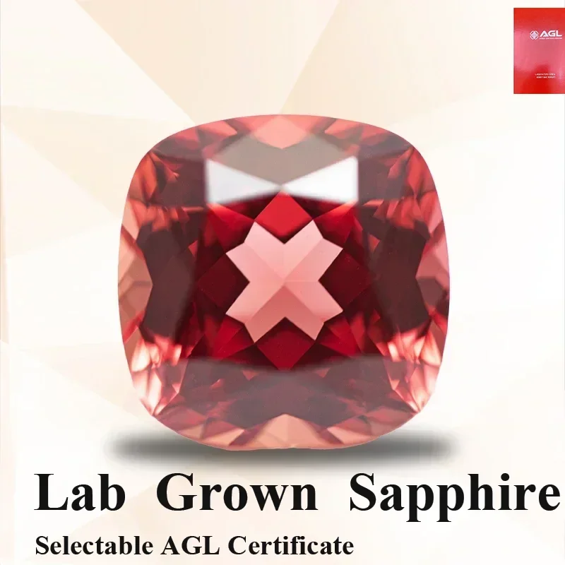 

Выполненный в лаборатории сапфир закат красный цвет квадратная подушка VVS1 на выбор сертификат AGL подвески бусины для изготовления ювелирных изделий своими руками материалы