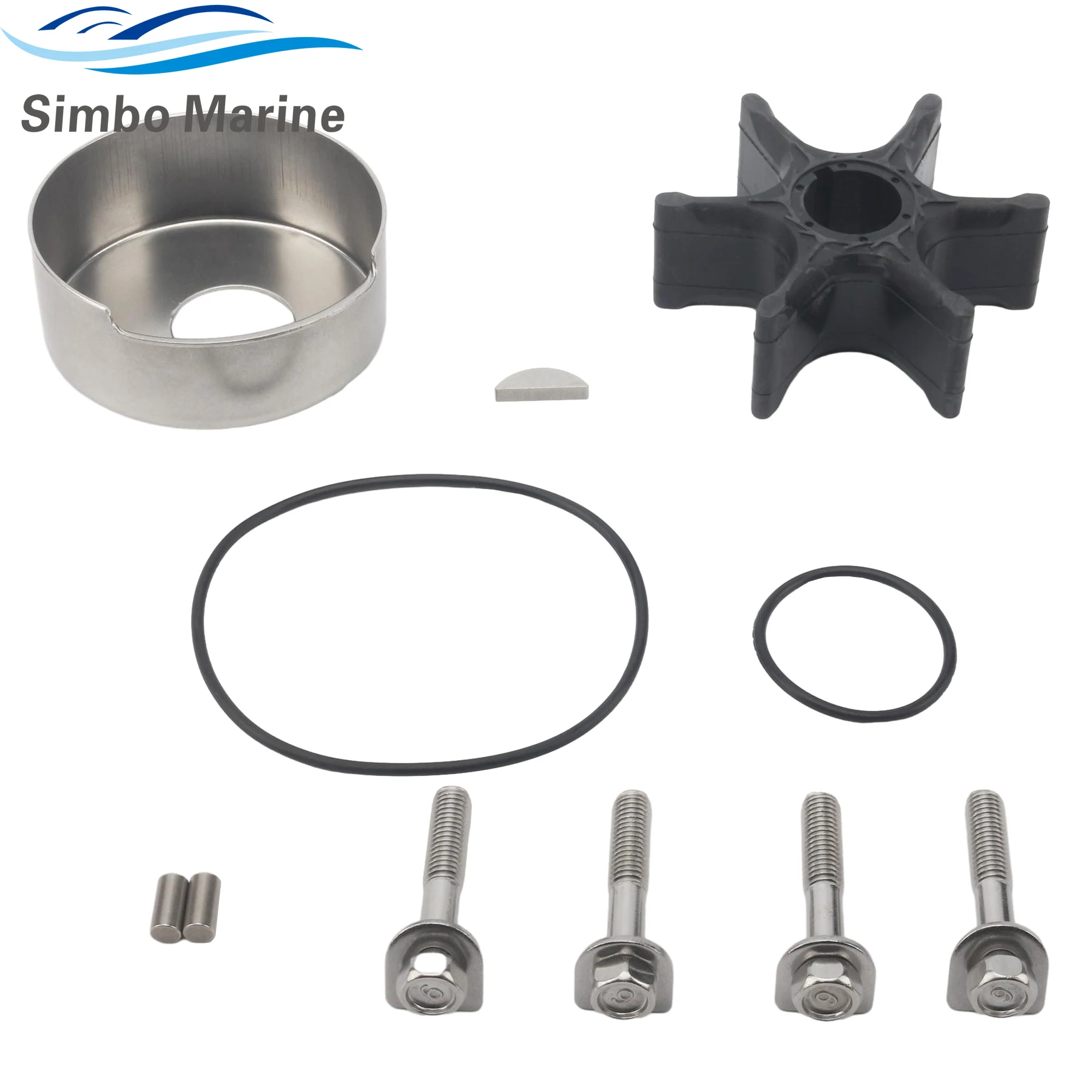 

Water Pump Impeller Repair Service Kit for Yamaha Marine 200 225 250 300 HP VZ200 VZ225 VZ250 VZ300 Outboard Engines