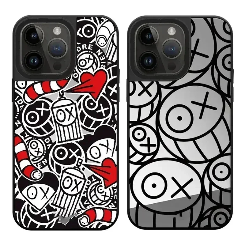 

Graffiti Face Pattern iPhone 11 12 13 14 15 Pro Max Protective Case with MagSafe