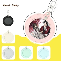 ITA bag decoration Badge Bag Gift 58mm leather Transparent Window Round Badge Protector Fans Supplies Waterproof Badge Case