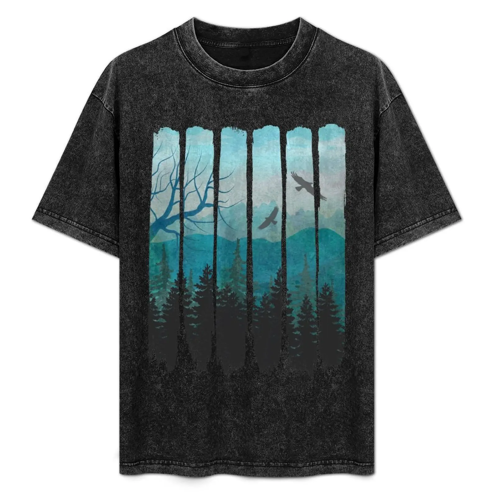 

Lost Nature Brush Strokes T-Shirt basketball graphic tees kawaii clothes plain Short sleeve tee men