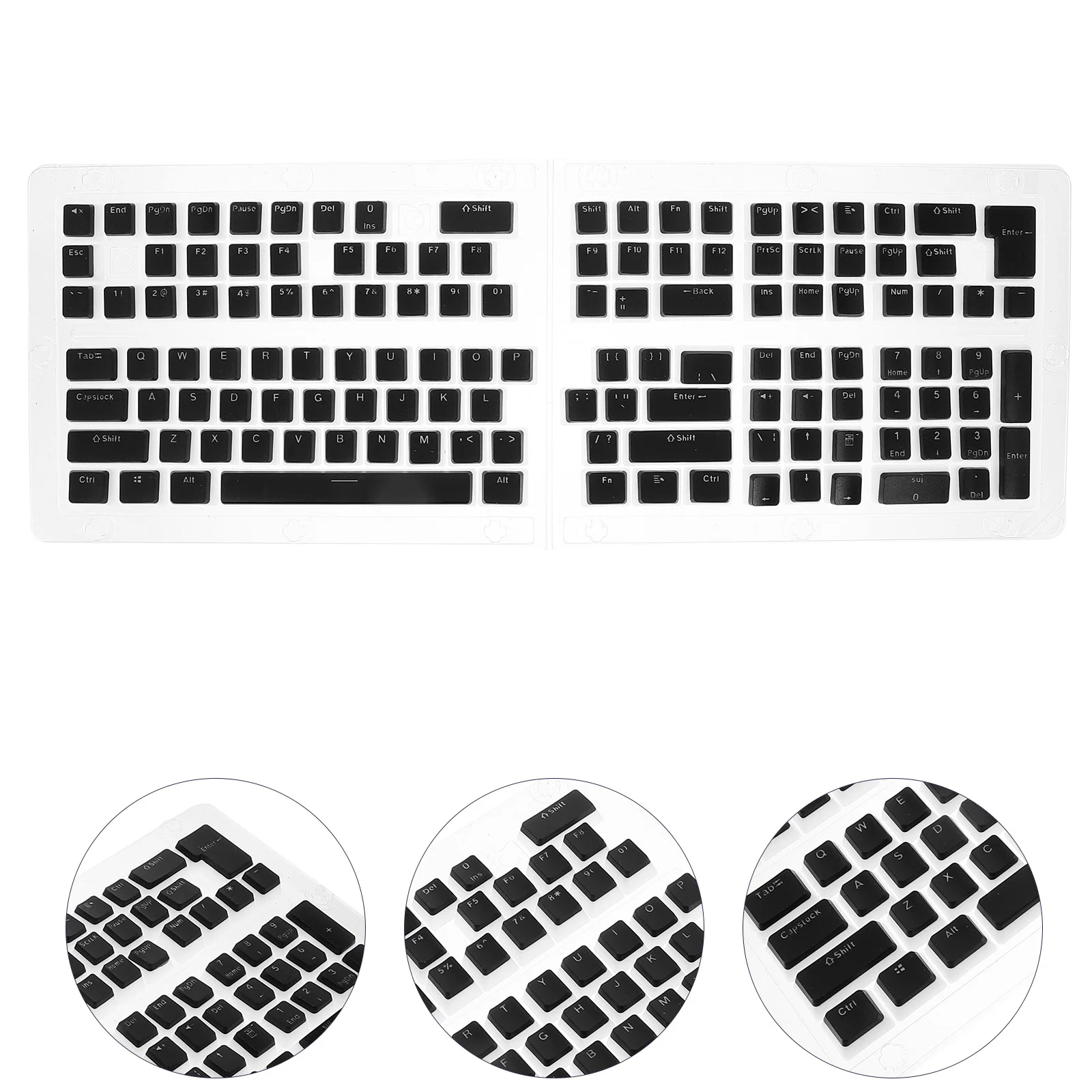 1 Zestaw 129 Klawiszy PBT do Klawiatury Mechanicznej, Trwałe, Odporne na Blaknięcie, Łatwe w Instalacji, Klawisze Gamingowe dla Entuzjastów