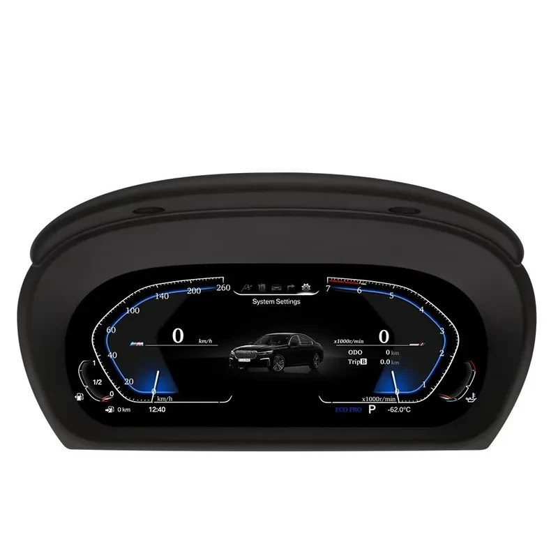 SZLELV 12.3 Inch Auto Accessories Dashboard Speedometer for E90 E91 E92 E93 2005-2012 Digital Lcd Cluster