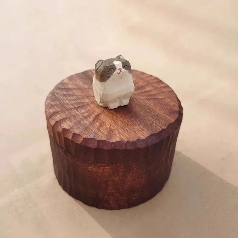 Cat rabbit urn, hair tooth collection memorial altar, creative retro cute pet cremation funeral jar