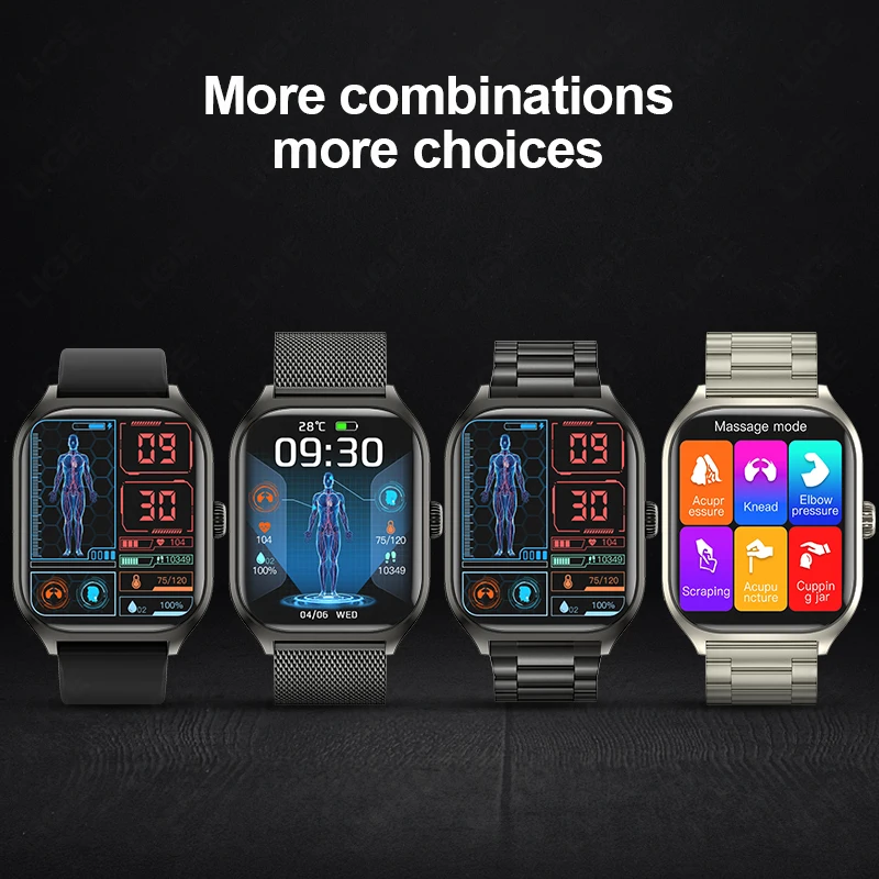 2026 Men Smart Watch Military Health Monitor Wireless Call Fitness Waterproof Sports Smartwatch for IOS Android Phones AI Voice - view 3