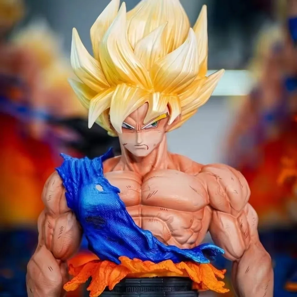Jouets Jt Dragon Ball Z, 35cm, le premier Super Saiyan Goku, Figurine d'action, modèle de Collection, décoration, cadeau, en Stock