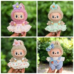 17cm Cute Mini Plush Doll'S Clothes Outfit Accessories For Korea Kpop Exo Labubu Idol Dolls Skirt Hat Clothing DIY Kids Gift