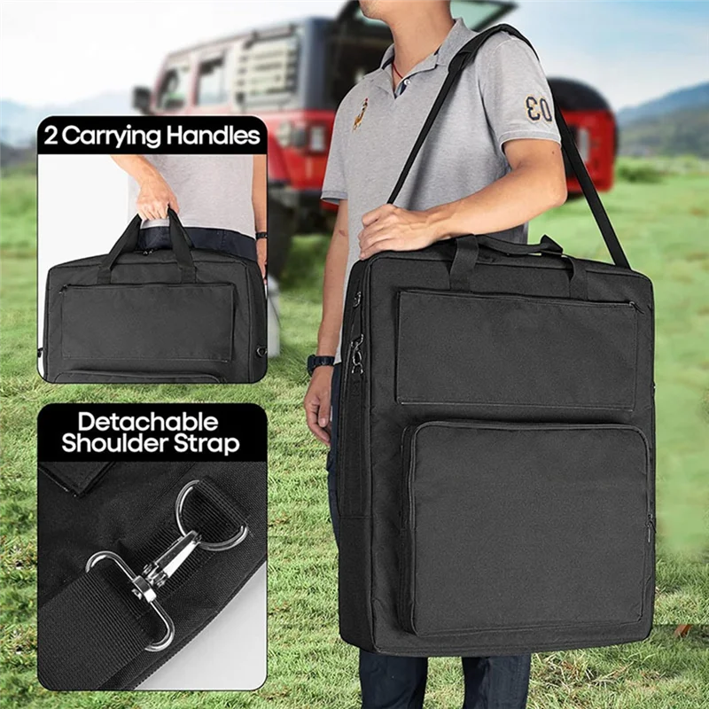 

AT69-для Jackery Solarsaga 100 Вт 200 Вт чехол для хранения солнечной панели вмещает с ручками и удобными карманами