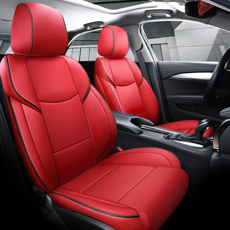 Custom car Seat Covers set 5 seat leather for Cadillac ATSL auto products seat caution  car accessories auto cover