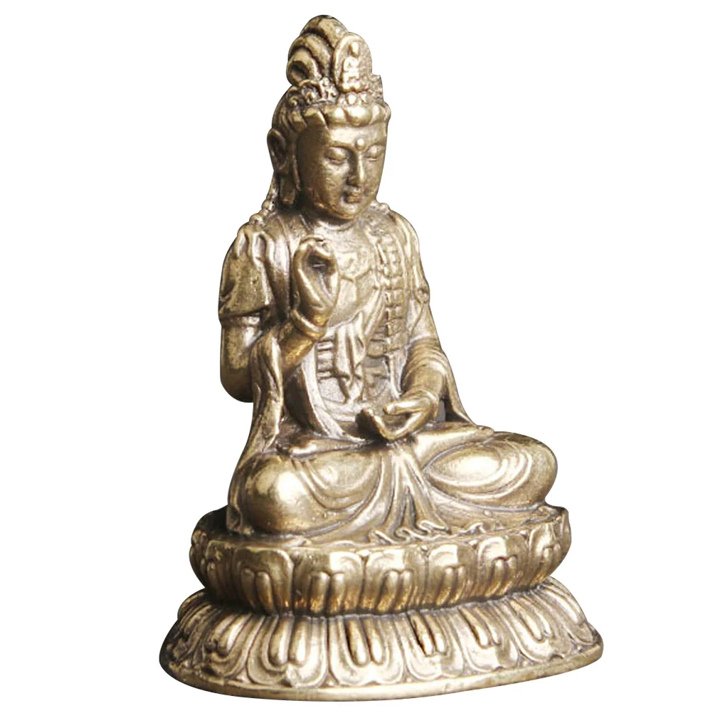 تمثال نحاسي حرفة زخرفية عتيقة للمنزل معبد سطح المكتب ديكور ريترو زينة غرفة المعيشة حديقة شرفة