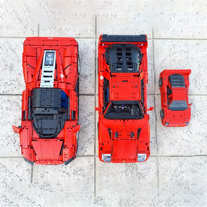 Technical Creative Super Sports Cars Ferraried F40 MOC 42143 Daytona SP3 Buidling Blocks Bricks Educational Toys Birthday Gift