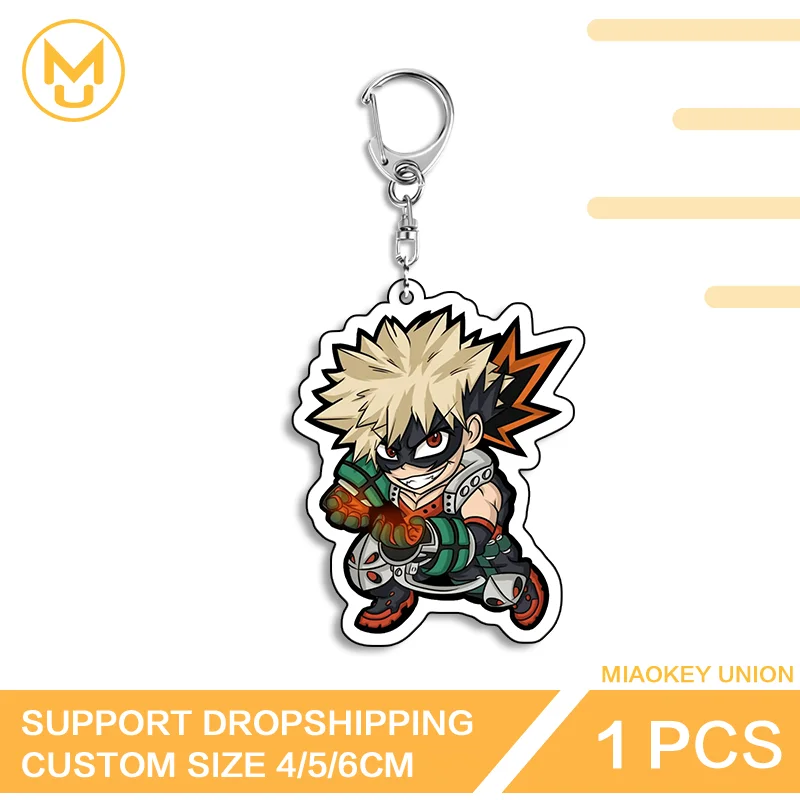Katsuki Bakugo Creative Double Sided Acrylic Keyring Amusing Charming Functional For Backpack Clothes Hat Jewelry Gifts