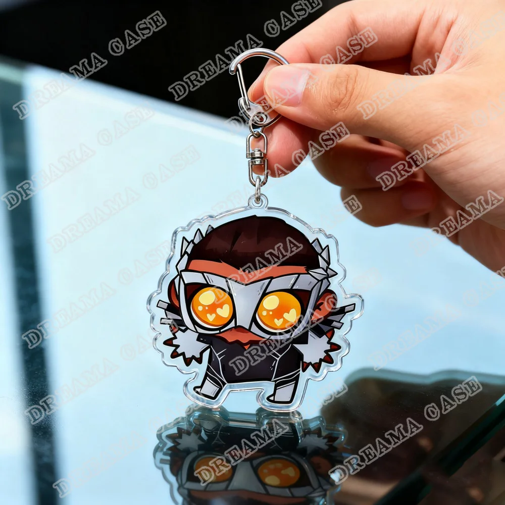 سلسلة مفاتيح لعبة كرتونية للإكسسوارات Mecha Man Blonde Blazer Robert Robertson Keyring Jewelry هدايا لمحبي الألعاب #6