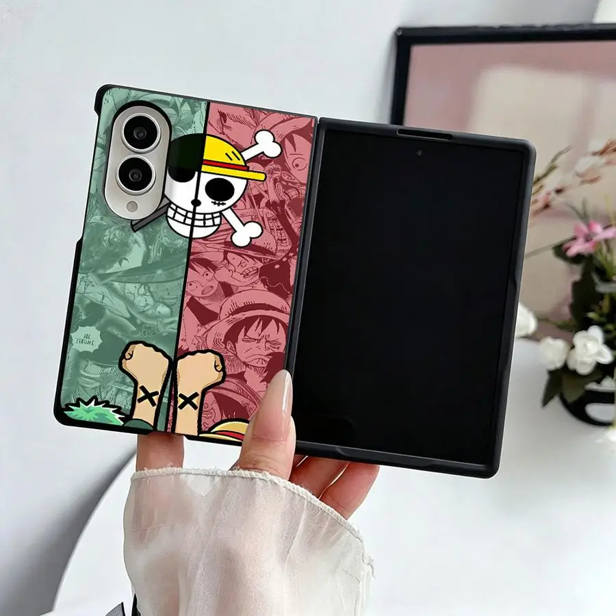 Luxury Phone Cover Case for Samsung Galaxy Z Fold 8 ZFold Wide ZFold8 Z Fold8 Wide O-One P-iece Cartoon