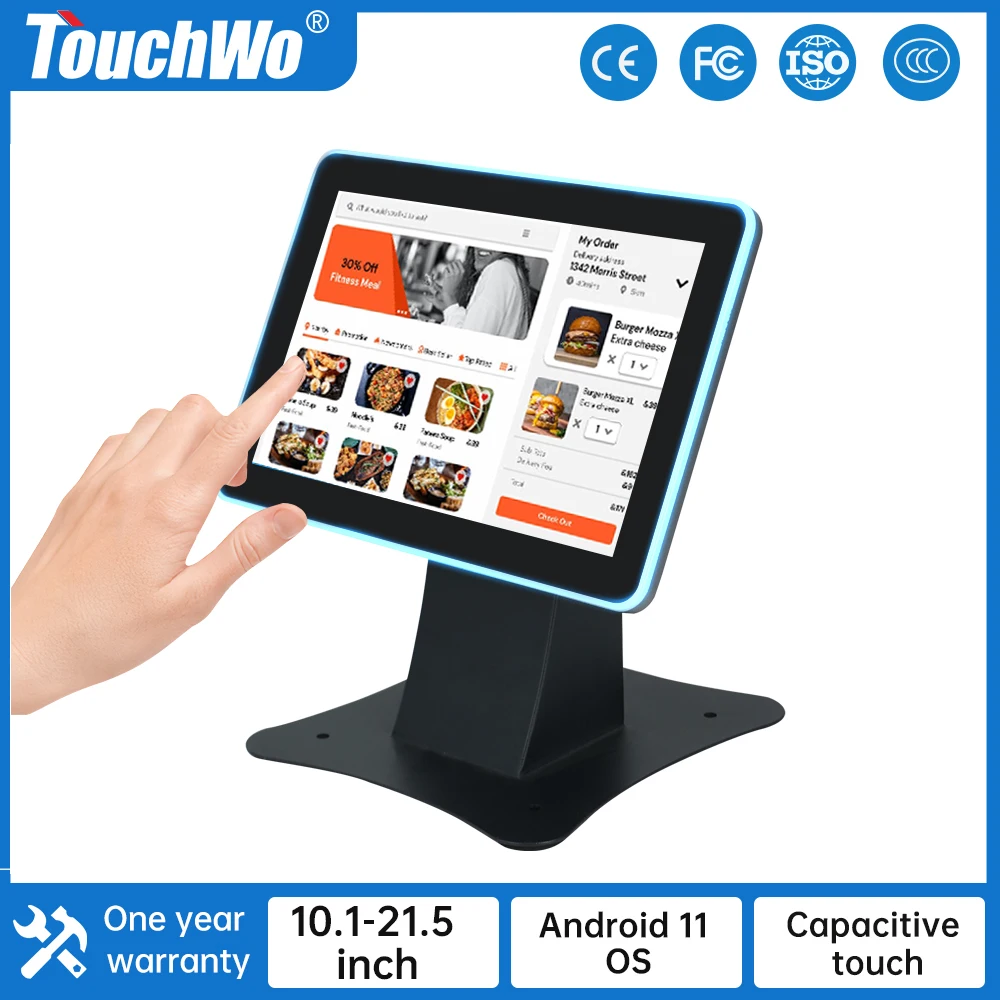 10 15.6 18.5 21.5 Inch Android 11 POS Touchscreen Monitor Tablet Multi-Touch-Screen-Display for Retail Restaurant,, Bar, Gym