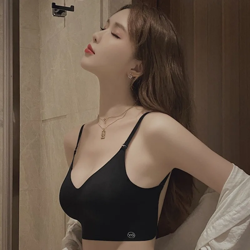 Lingerie a forma di U non con anello in acciaio Il piccolo petto sembra più grande lingerie da donna senza cuciture, lingerie comoda e traspirante