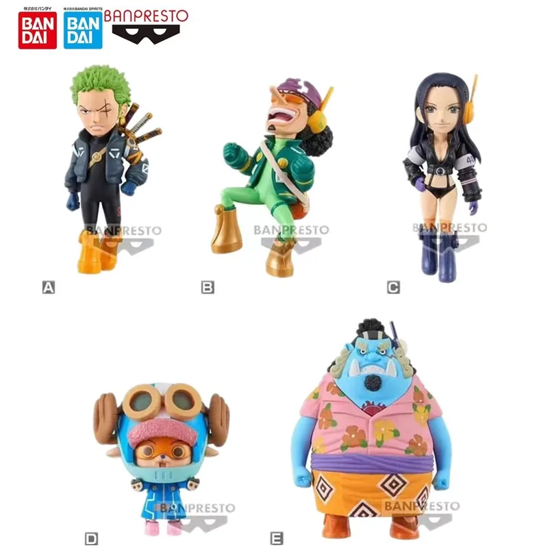 

In Stock Original One Piece WCF ZORO Usopp Jinbe Nico·Robin Chopper Anime Action Figures Toys Collector for Children Model Doll