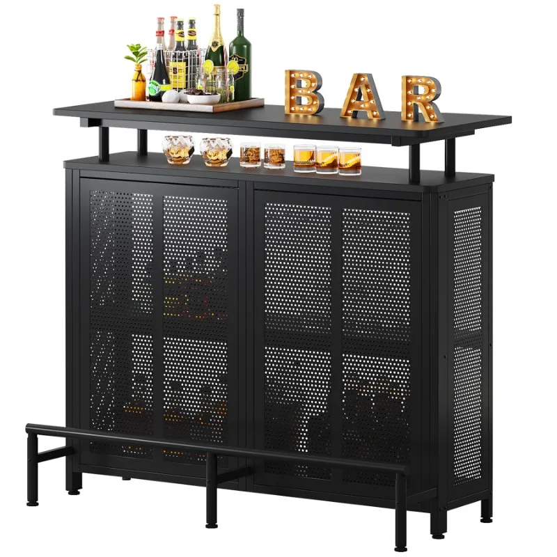 

Bar Table Household Industrial Wind Wall Long Strip Small Table High Table Wine Cabinet
