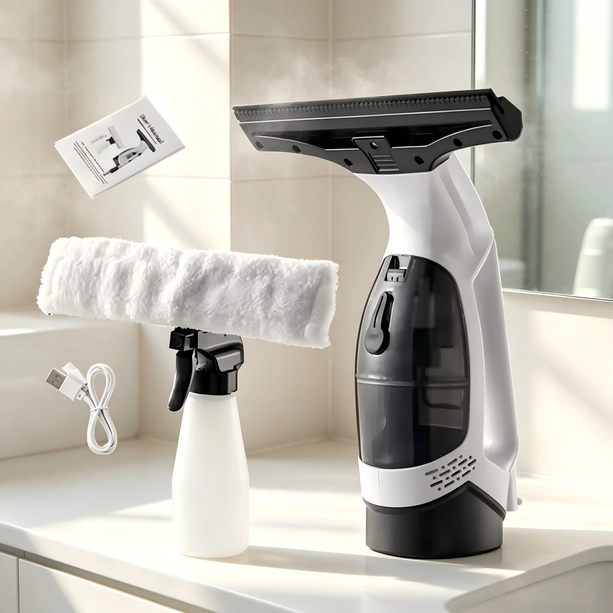Cordless Electric Window Cleaner Multifunctional Portable Automatic Glass Cleaning Machine Household Window Washing Tool
