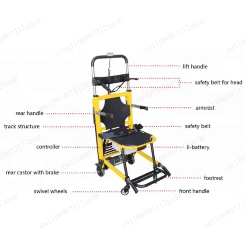 Motorized Stair Climber Wheelchair Stretcher Dual Purpose Patient Up-Down Stair Transfer Equipment Various Color Available