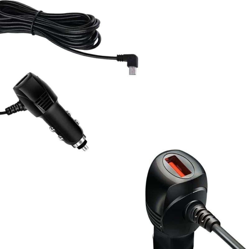 5V 2A Auto Ladegerät USB + Mini USB für GPS Navigation und Lade Adapter Dropship