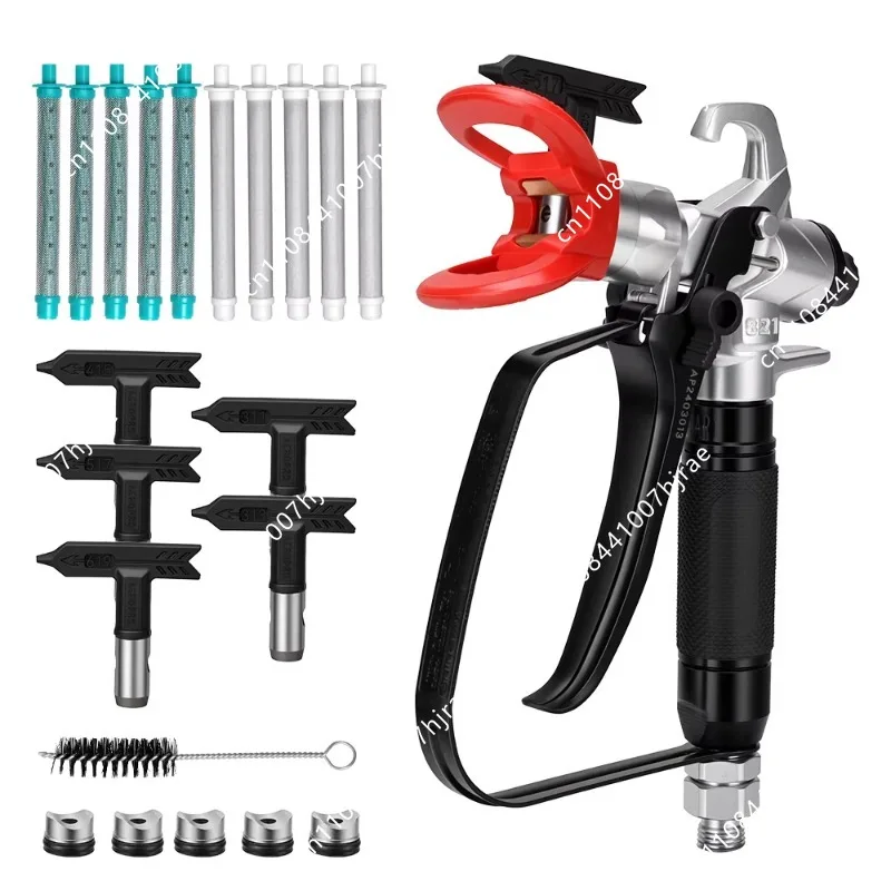 High Pressure Airless Spray Gun 821 3600PSI Paint Sprayer Accessory With Nozzles Filters Cleaning Needle For Painting Projects