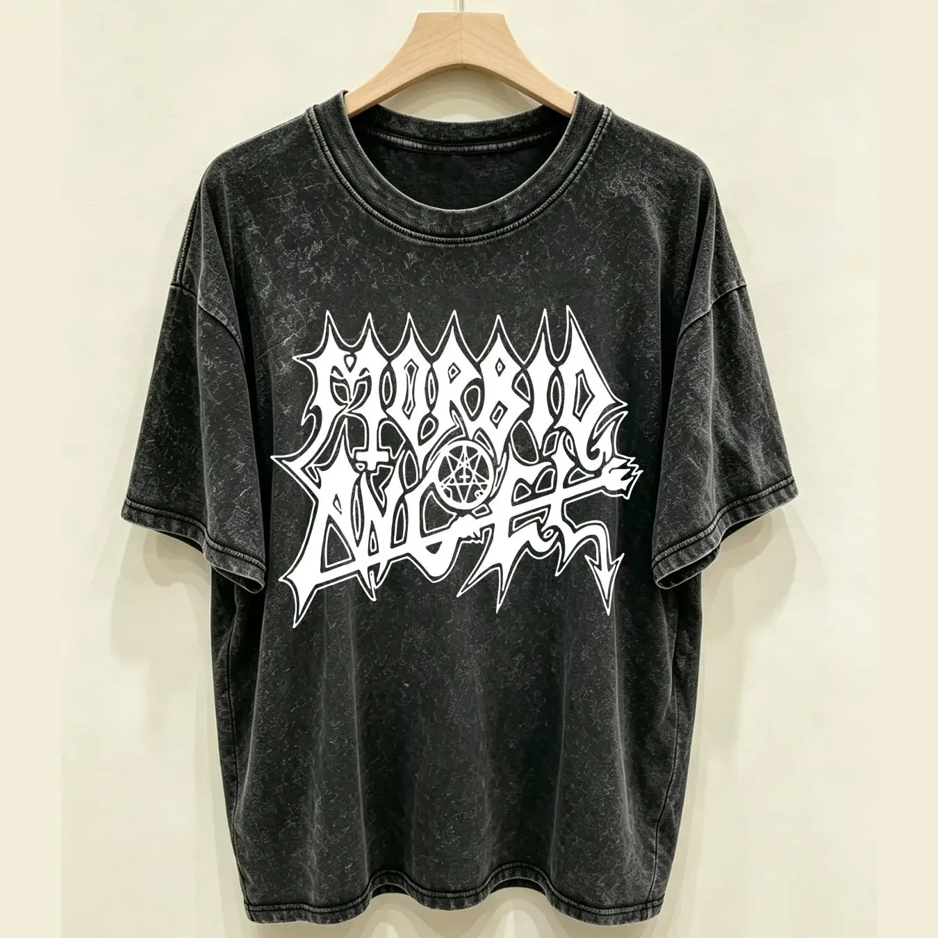 washed T Shirt Morbid Angel Extreme Music OFFICIAL vintage Washed Casual designer clothes graphic Top For Everyday Wear