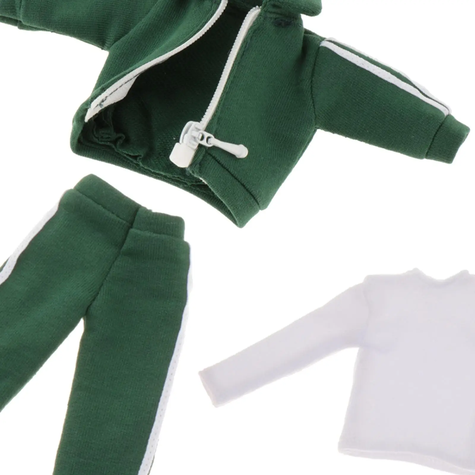 1/12 Scale Figure Clothes Male Doll Tracksuit Jacket Pants Long Sleeve Top for 6 Inch Action Figure Sports Outfit