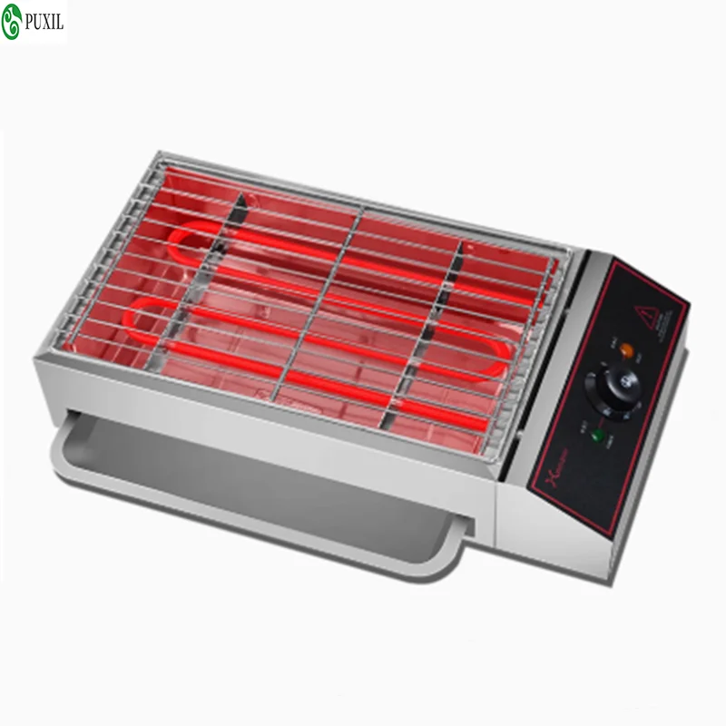 Electric grill, commercial barbecue lamb skewer, smokeless barbecue machine, multi-function indoor self-help small plug-in elect