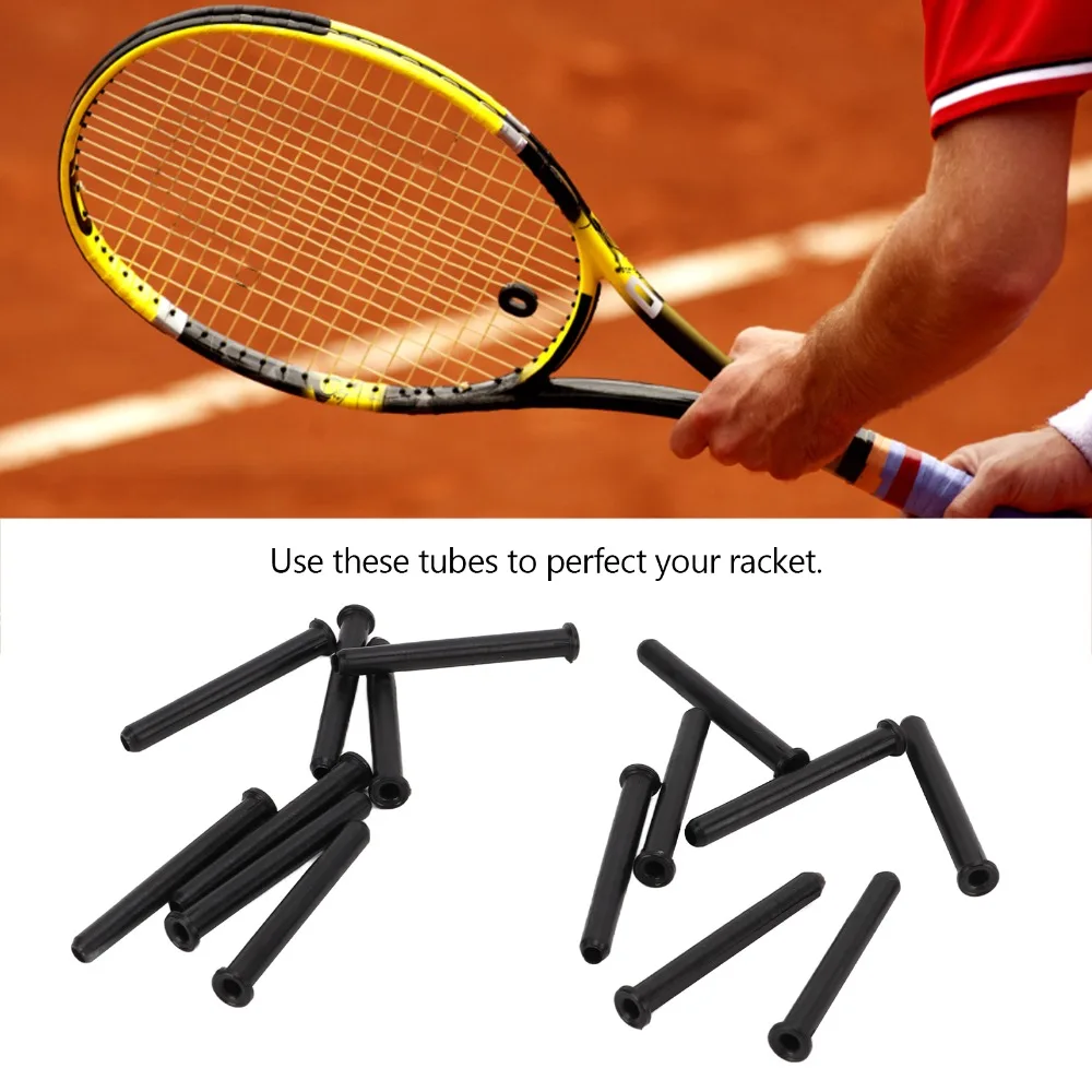 

15PCS Nylon Tennis Racket Wire Protection Tube 4.0x35mm Easy Replacement Tennis Racket String Protection Tubes Durable Material