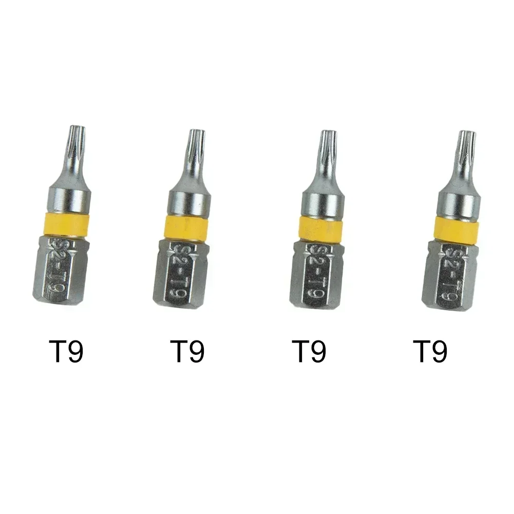 Embout de tournevis haute dureté, outils à main, embout de tournevis soufflé, équipement d'atelier, tout neuf, 1/4 po, 25mm, 4 pièces