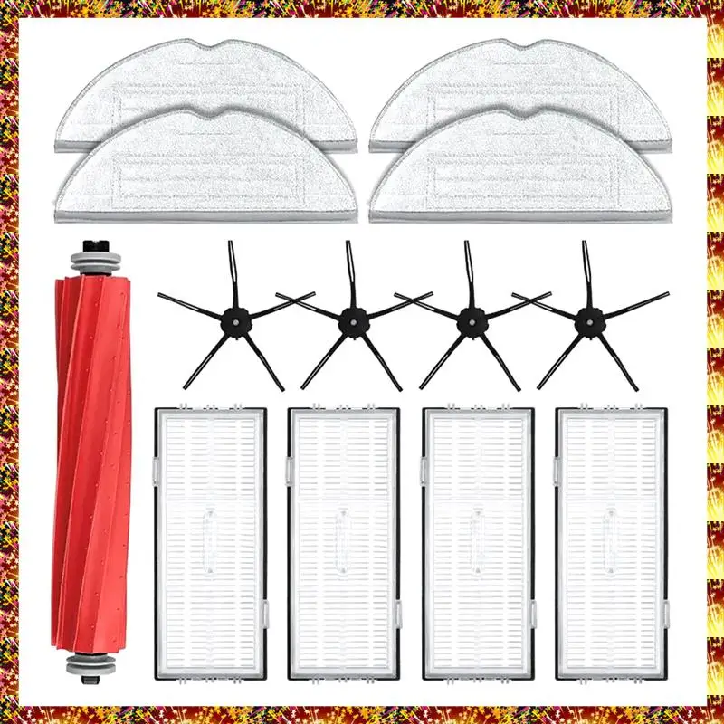 

Аксессуары для Roborock S7 Maxv Ultra/S7 Pro Ultra, основная боковая щетка, фильтр, швабра, мешок для пыли, черный