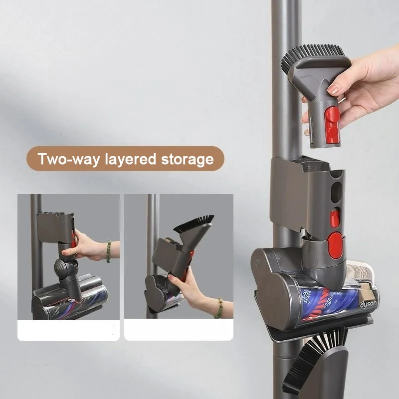 For Dyson Vacuum Cleaner Compatible v7 v8 v10 slim v11 v12 v15 G5 Storage Rack Organizer Thickened Base v12 Hanging Rack Bracket