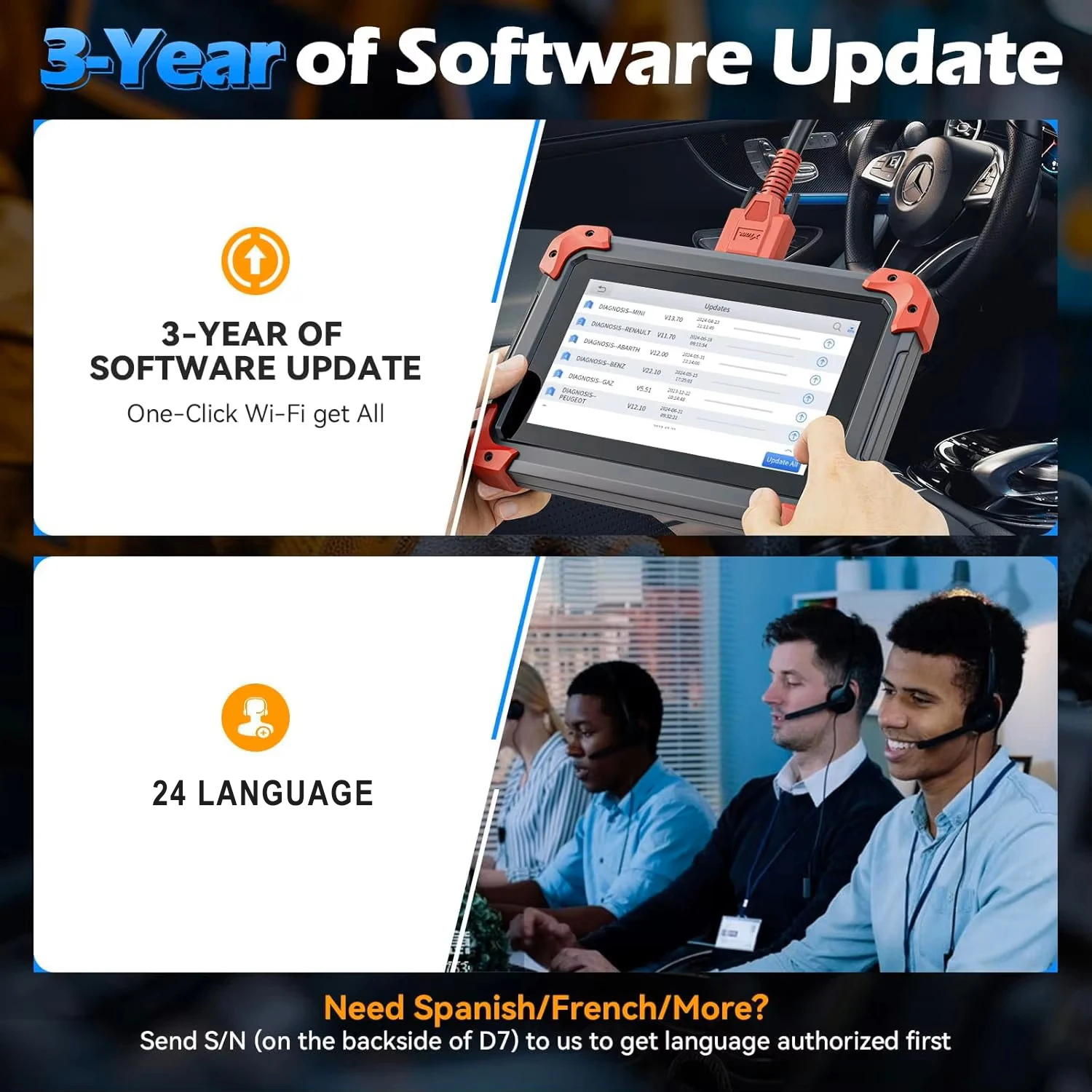 Picture 7: XTOOL D7 EU Version Car Ecu Programming Device  Car Coding Tool 36+ Rest OBD Scanner Car Diagnostic Machine and Programming