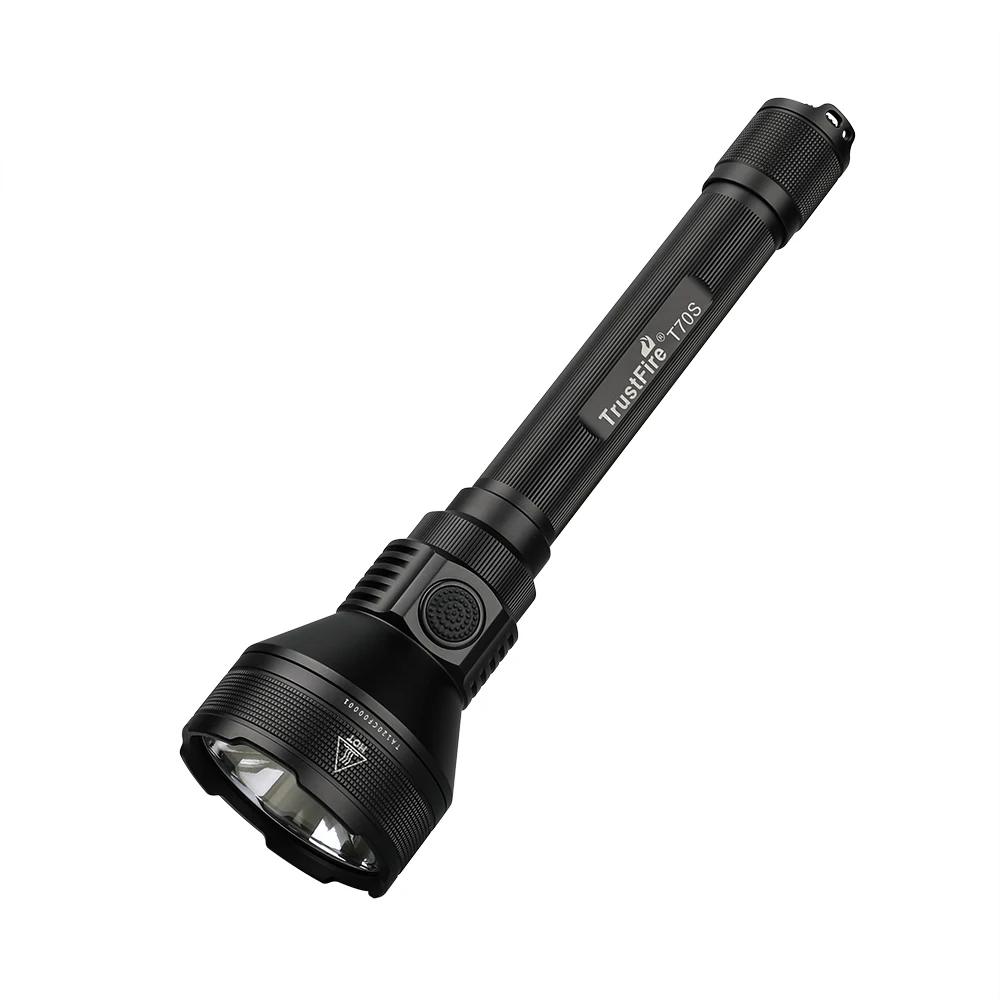 Trustfire T70S Rechargeable LED Hunting Flashlight IPX-8 Waterproof 2350lm Tactical Light Large Capacity Battery Emergency Light