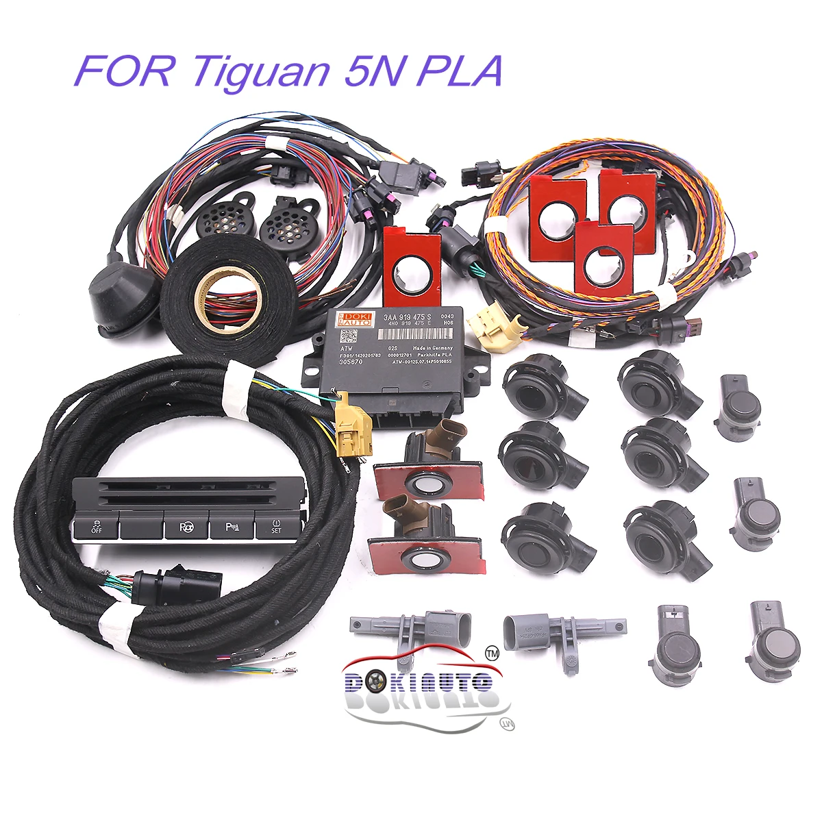 

Front & Rear Parking & Park Assist PLA 2.0 OPS Parking UPGRADE KIT 0K TO 12K For VW Tiguan 5N 3AA 919 475 M/S